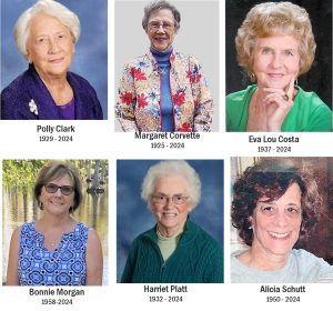 photos of the six women who have passed away during 2024.