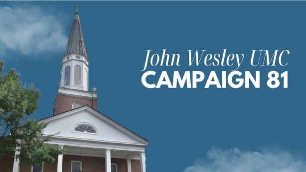 Photo of church with wording Campaign 81
